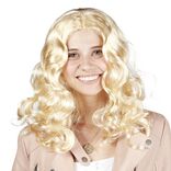 Perruque femme blonde mi-long ondul&eacute;