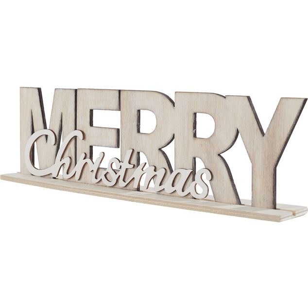 D&eacute;coration lettres Merry Christmas &agrave; poser