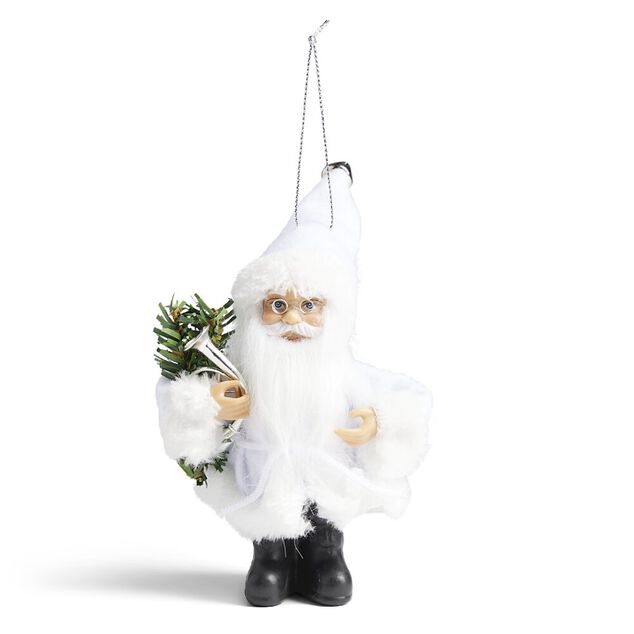 Lot de 2 figurines P&egrave;re-No&euml;l &agrave; suspendre