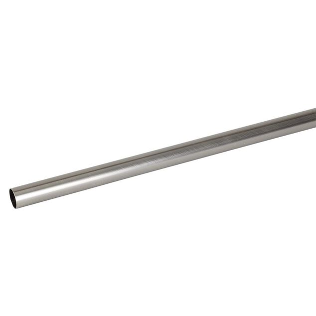 Tringle &agrave; rideau m&eacute;tal gris &Oslash;2xL200cm