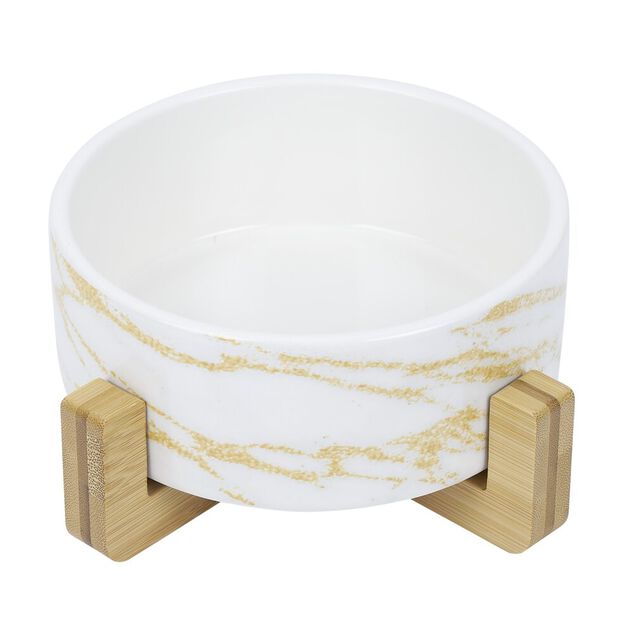 Gamelle pour chien ou chat dolomite et bambou 850ml