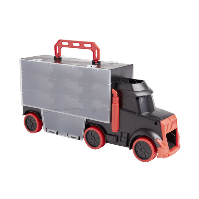 Camion de transport avec 6 voitures