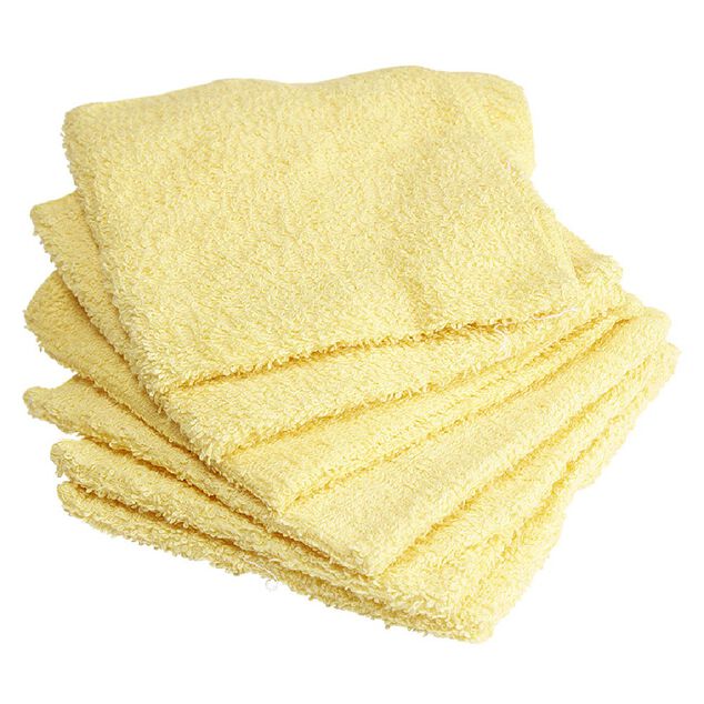 Lot de 4 serviettes pour invit&eacute;s en coton - 6 coloris