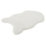 Tapis imitation fourrure beige 60x90cm