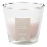 Bougie dans verre transparent senteur passion