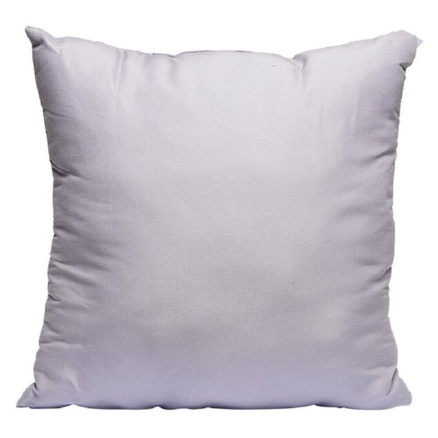 Coussin carr&eacute; en polyester gris