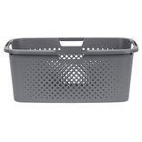 Pani&egrave;re &agrave; linge 40L en plastique gris