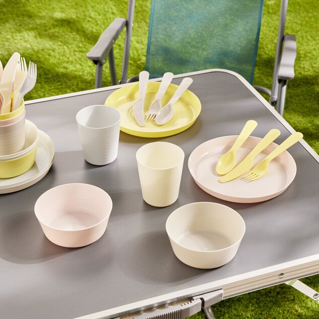 Gobelet pique-nique x5 réutilisable Ø7,5xH8,5cm