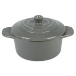 Mini cocotte ronde gris
