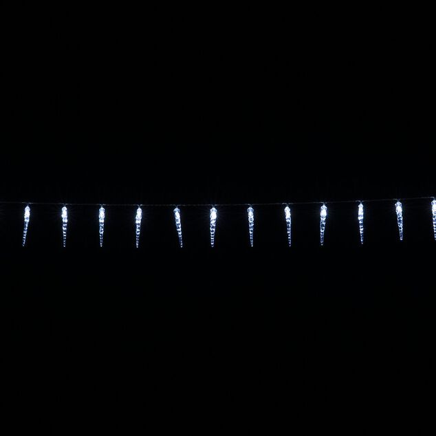 Guirlande lumineuse 40 LED stalactite blanc froid L309cm