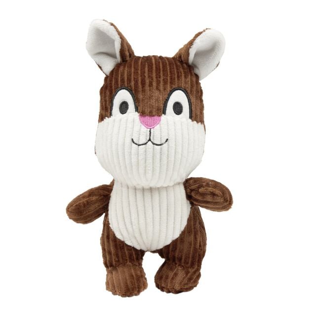 Jouet pour chien 5 pi&egrave;ces corde, balle, plaid, peluche &eacute;cureuil marron 22x30x10cm