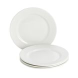 Assiette à dessert x4 porcelaine blanche Ø20cm