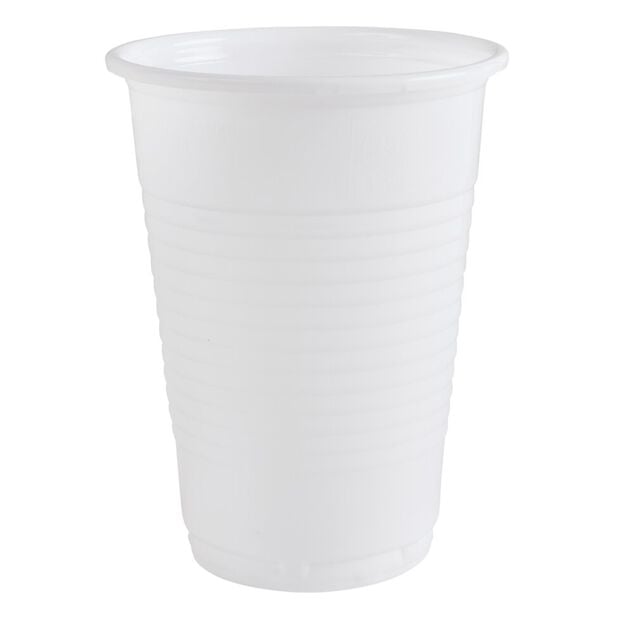 Gobelet plastique x100 blanc 200ml