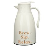 Pichet isotherme plastique et verre 1L (2 mod&egrave;les noir ou blanc)