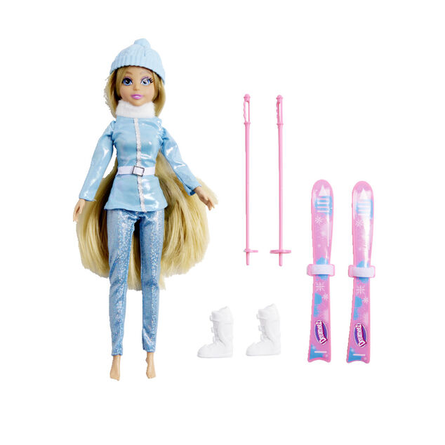 Poupée mannequin avec accessoires de ski