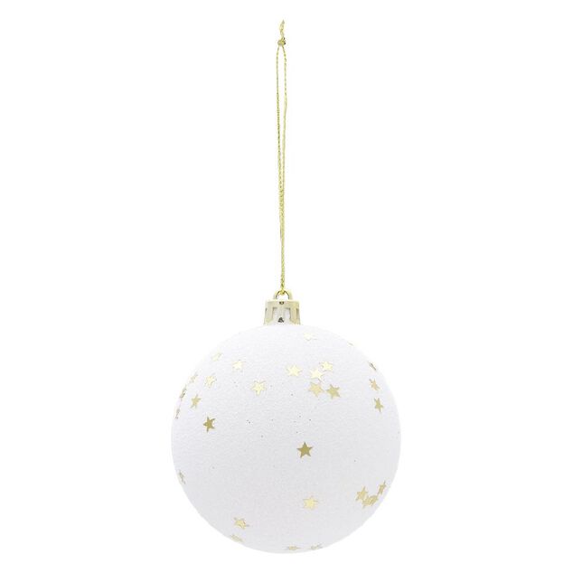 Boule de Noël déco étoiles Ø8 cm