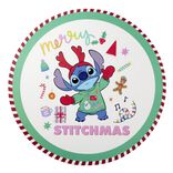 Set de table Noël Disney Stitch rond Merry Stitchmas Ø38cm