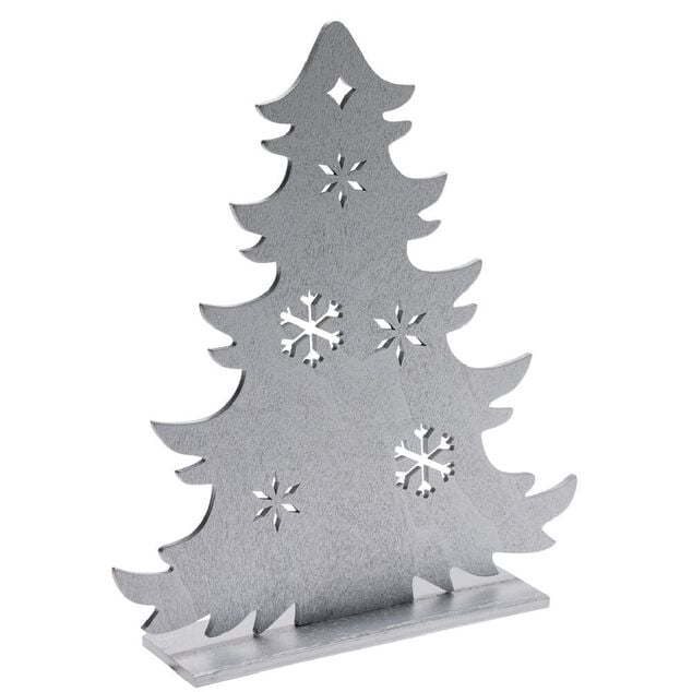 D&eacute;coration &agrave; poser sapin plat en bois (4 mod&egrave;les)