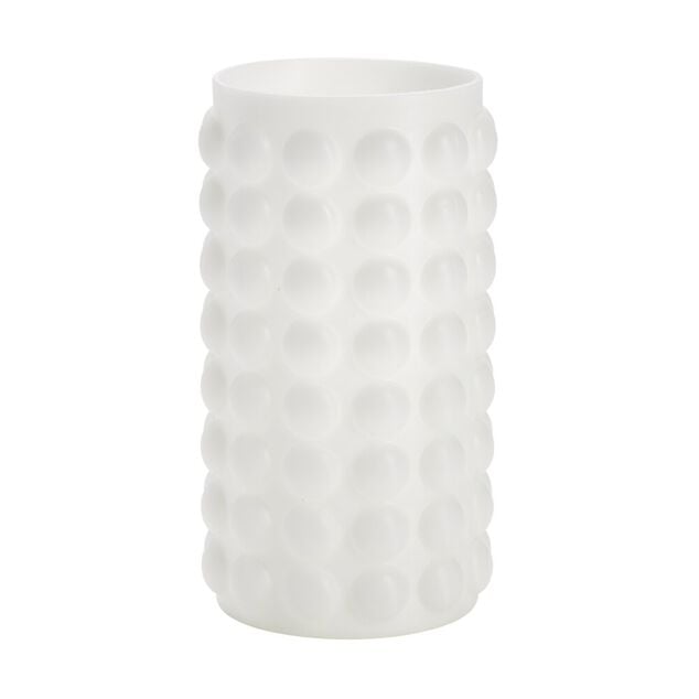 Vase en verre Bubble iridescent blanc &Oslash;12xH21,5cm