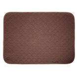 Couchage pour chien de grande taille polyester marron 110x80cm