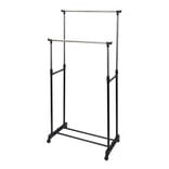 Portant double extensible en métal 80x42xH95à165cm