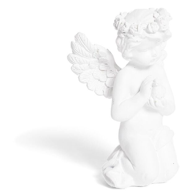 Ange d&eacute;coratif plastique blanc - 6 mod&egrave;les