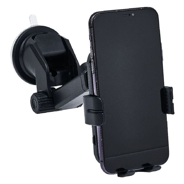 Support de t&eacute;l&eacute;phone et chargeur noir