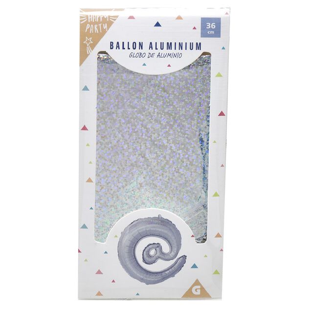 Ballon symbole arrobase aluminium