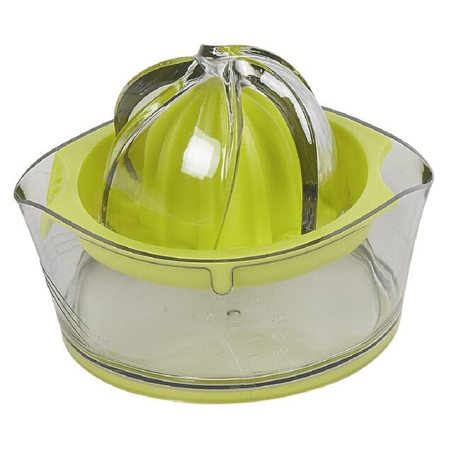 Presse agrumes avec r&eacute;servoir transparent vert