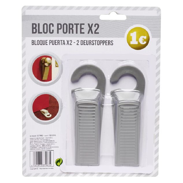 Bloc porte x2 avec crochet