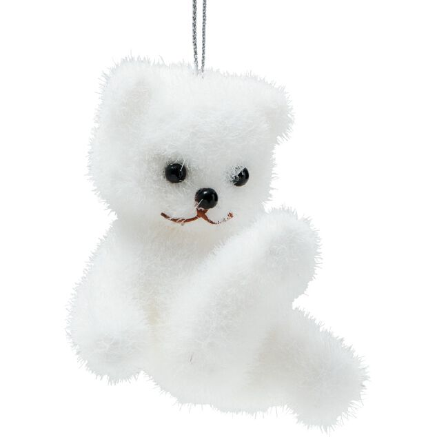 Suspension de Noël forme ours blanc