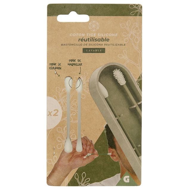 Coton tige réutilisable x2