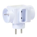 Multiprise triplite blanche