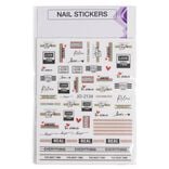 Feuille stickers pour ongles