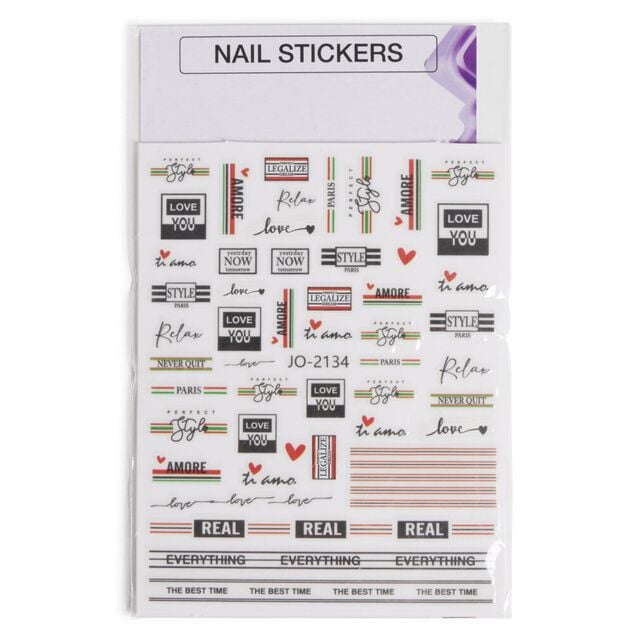 Feuille stickers pour ongles