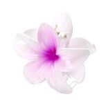 Pince &agrave; cheveux forme fleur de tiar&eacute; rose