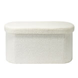 Banc de rangement curvy Clara vert 76x38xH38cm