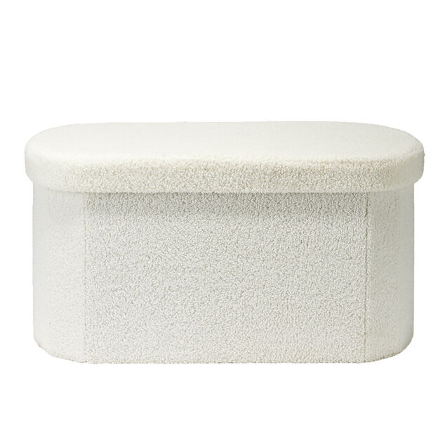 Banc de rangement curvy Clara vert 76x38xH38cm