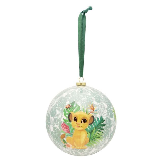 Boule de No&euml;l en verre Disney Le Roi Lion &Oslash;9,5cm (3 mod&egrave;les)