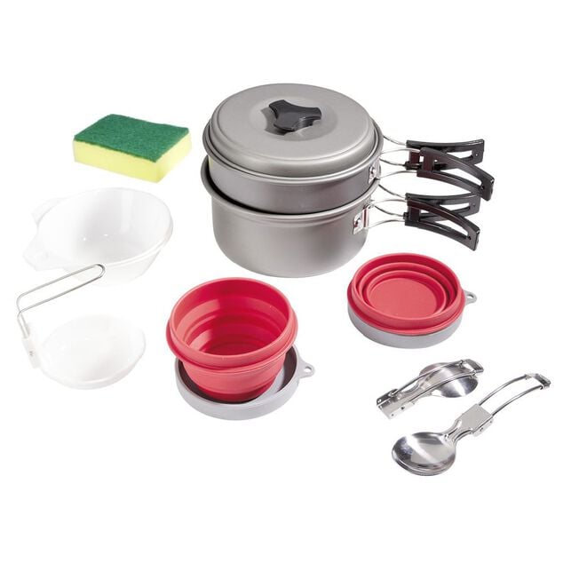 Kit ustensile de cuisson pour camping randonn&eacute;e 2 personnes