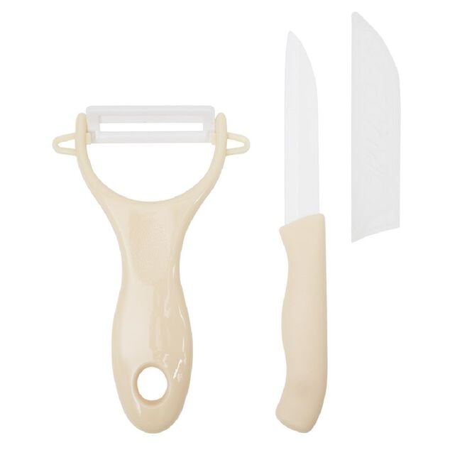 &Eacute;plucheur et couteau c&eacute;ramique