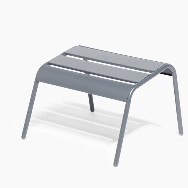 Repose-pied Fun m&eacute;tal gris 48x45xH32cm