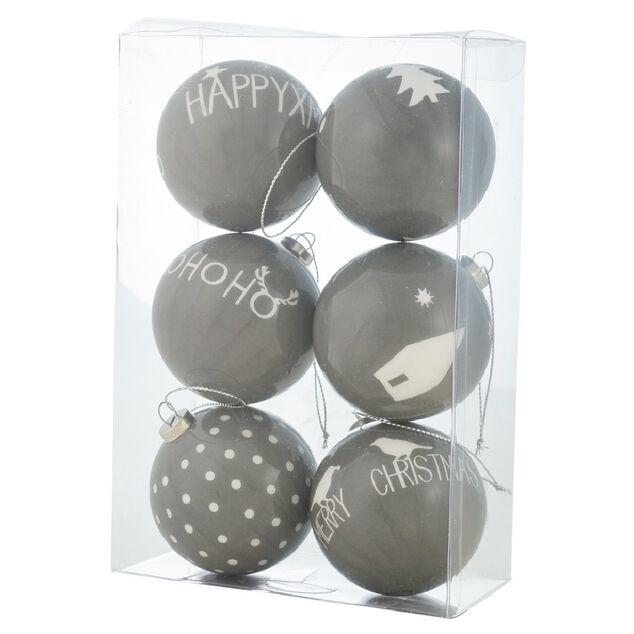 Boule de No&euml;l design scandinave x6
