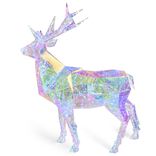 Renne XL plastique transparent effet holographique H145cm