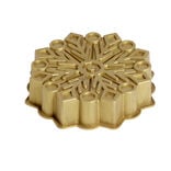 Moule à gâteau silicone doré forme flocon de neige Ø30cm