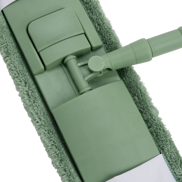 Balai plat motif d&eacute;coratif vert