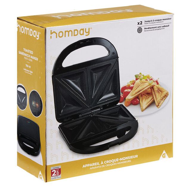 Appareil &agrave; croque monsieur Homday 750W