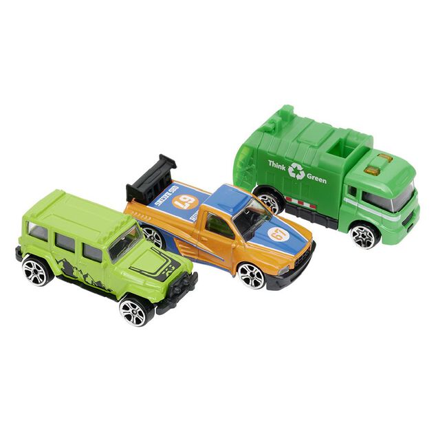 Voiture m&eacute;tal &eacute;chelle 1/64 multicolore x3