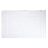 Tapis salle de bain coton blanc 70x40cm