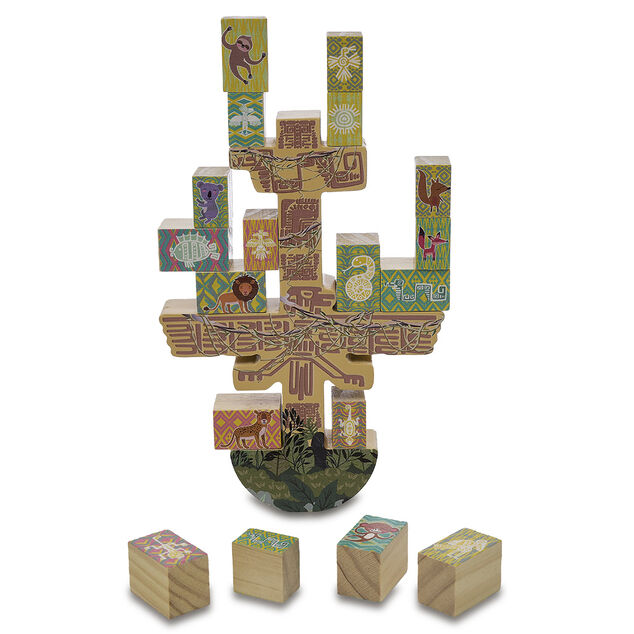 Jeu arbre balancier en bois